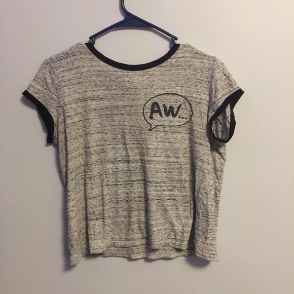 Grey Trillium S/P Cropped Tee - Picture 1 of 3